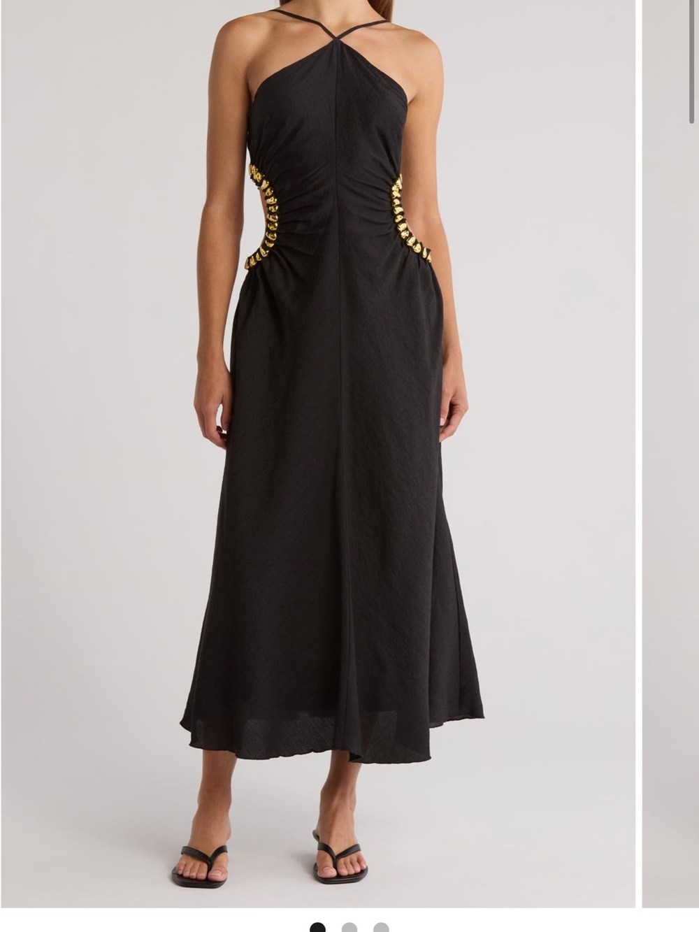 cult gaia Black Silvia Dress size 2
